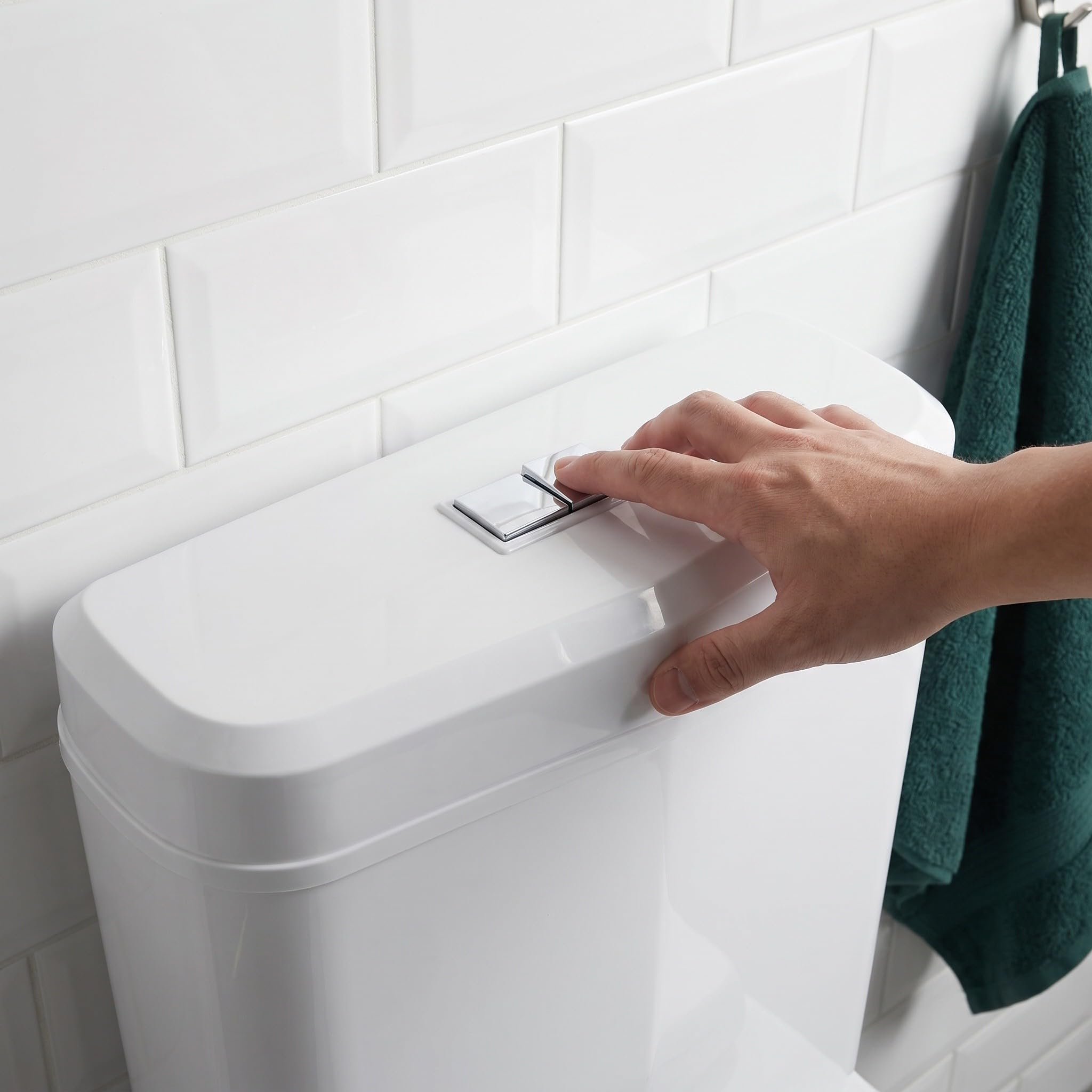 DOITOOL Plastikowy zbiornik na wodę do WC, montaż na ścianie, oszczędzający