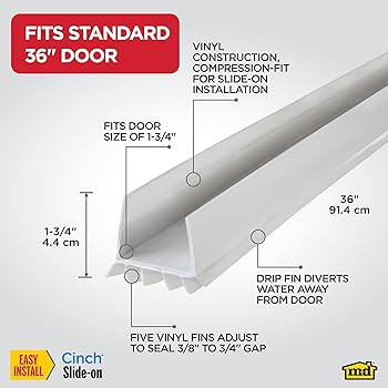 【W2334】ティム・スコルド/Skold M-D Building Products 43336 Vinyl Cinch® U-Shape Slide-On
