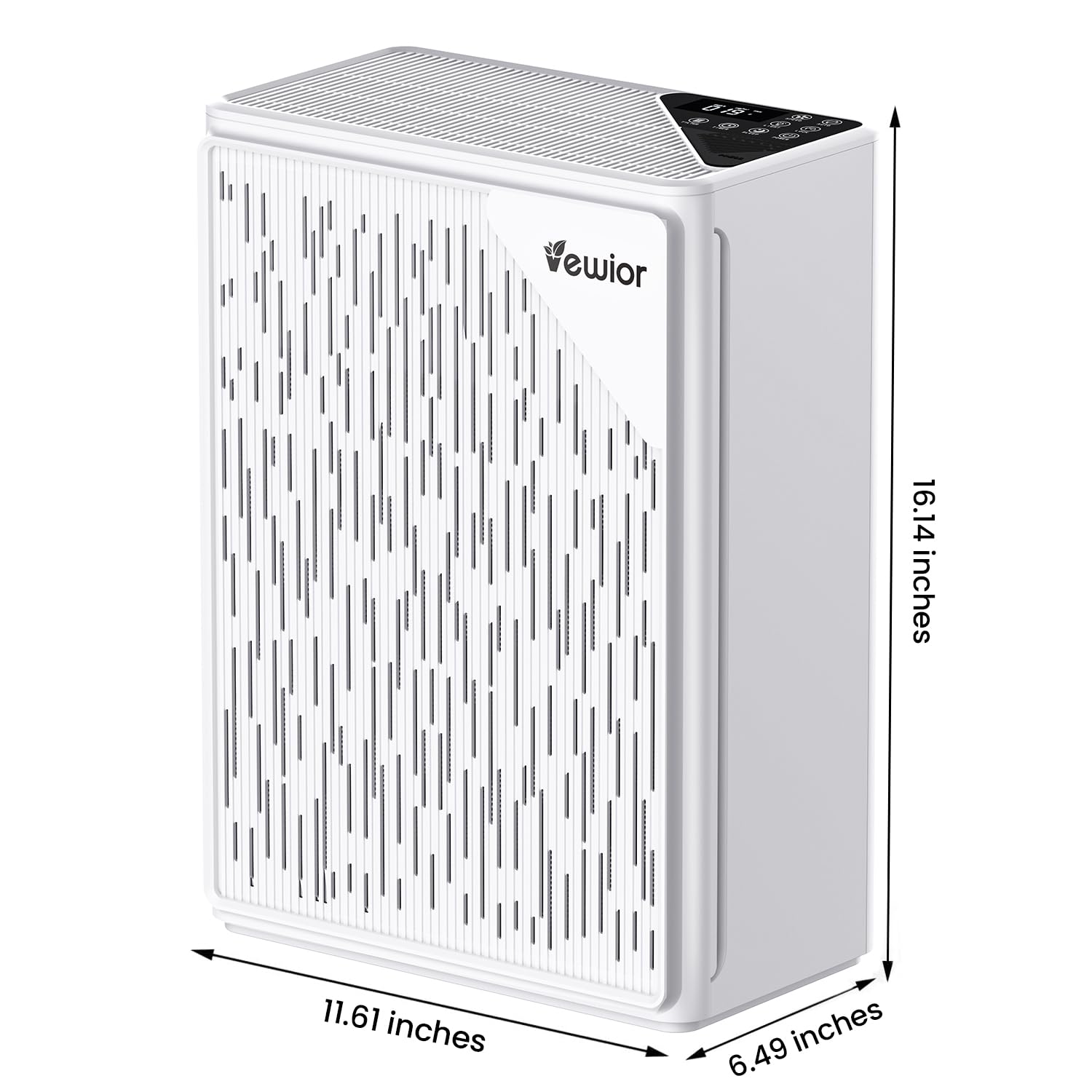 VEWIOR H13 True HEPA purificatori d'aria per camera da letto con display PM2,5, sensore di qualità dell'aria, diffusore di profumo per Wildfire, fumo, peli di animali domestici, polvere
