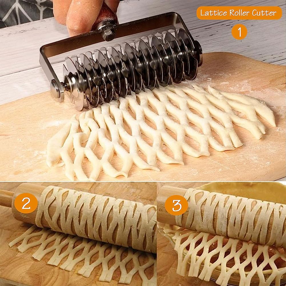 Krajalnica do ciasta ze stali nierdzewnej, zestaw narzędzi do pieczenia ciasta do ciasta, ravioli, empanadas, niezbędne akcesoria do pieczenia w kuchni