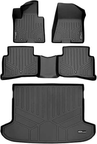 SMARTLINER Alfombrillas de piso y forro de carga de ajuste personalizado detrás de la segunda fila compatibles con Hyundai Tucson 2019-2021