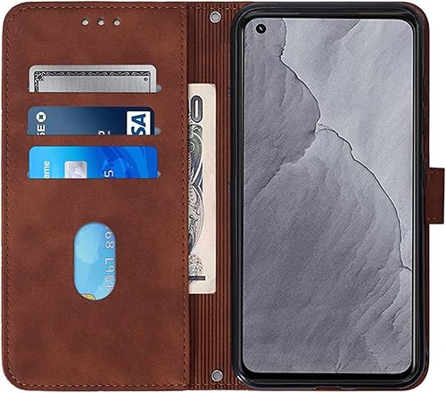 Miniatura 9 de OOPKINS Compatible con Samsung Galaxy A23 Funda tipo cartera diseño retro de lujo de piel sintética con ranuras para tarjetas soporte magnético