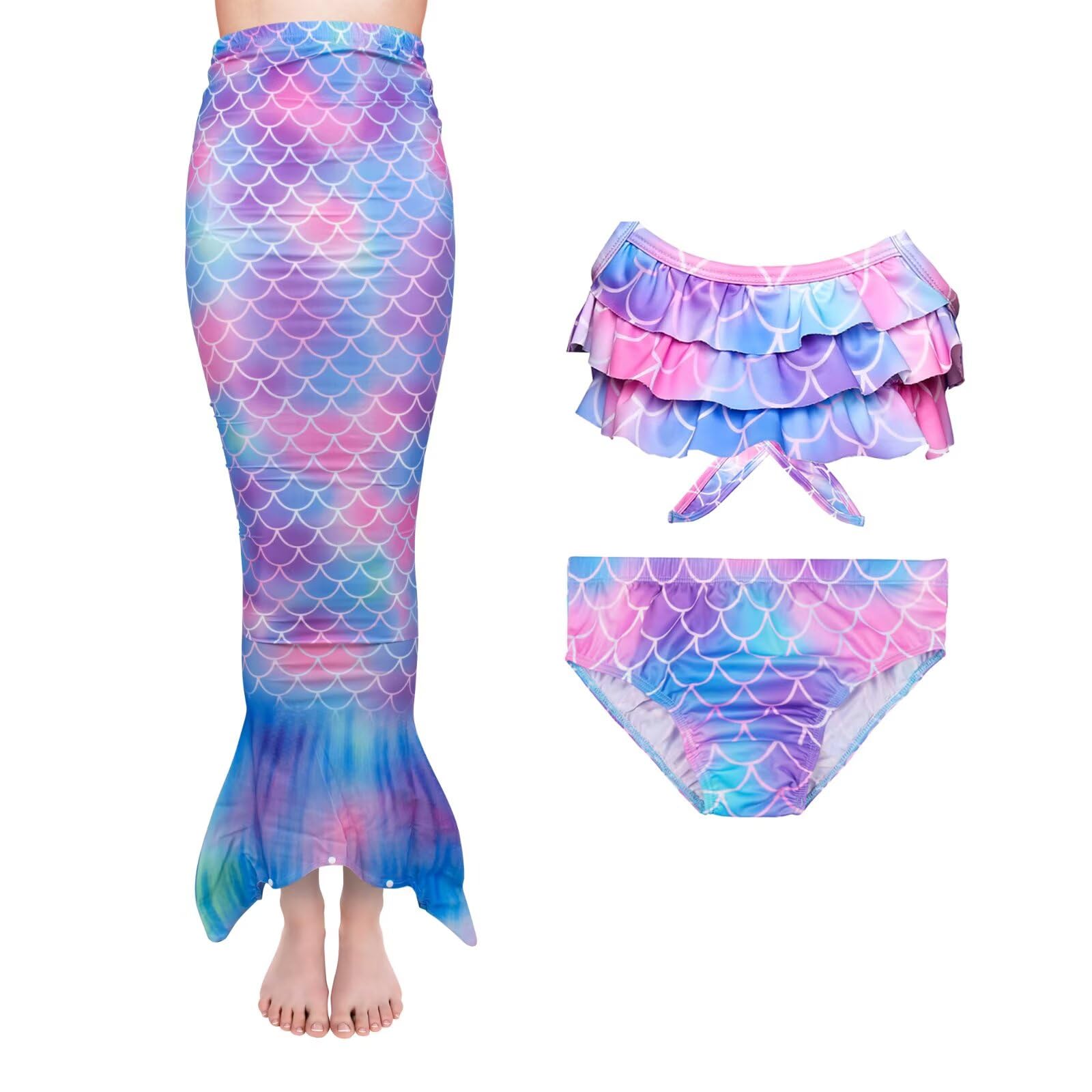 Set Copricostume + Bikini Donna, Costume da Bagno Elegante e Pratico, Spiaggia e Piscina