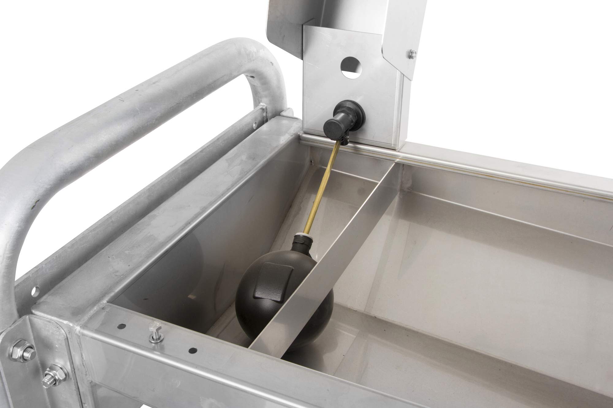 Kerbl de acero inoxidable trog Bebedero para 120 cm con consola de pared