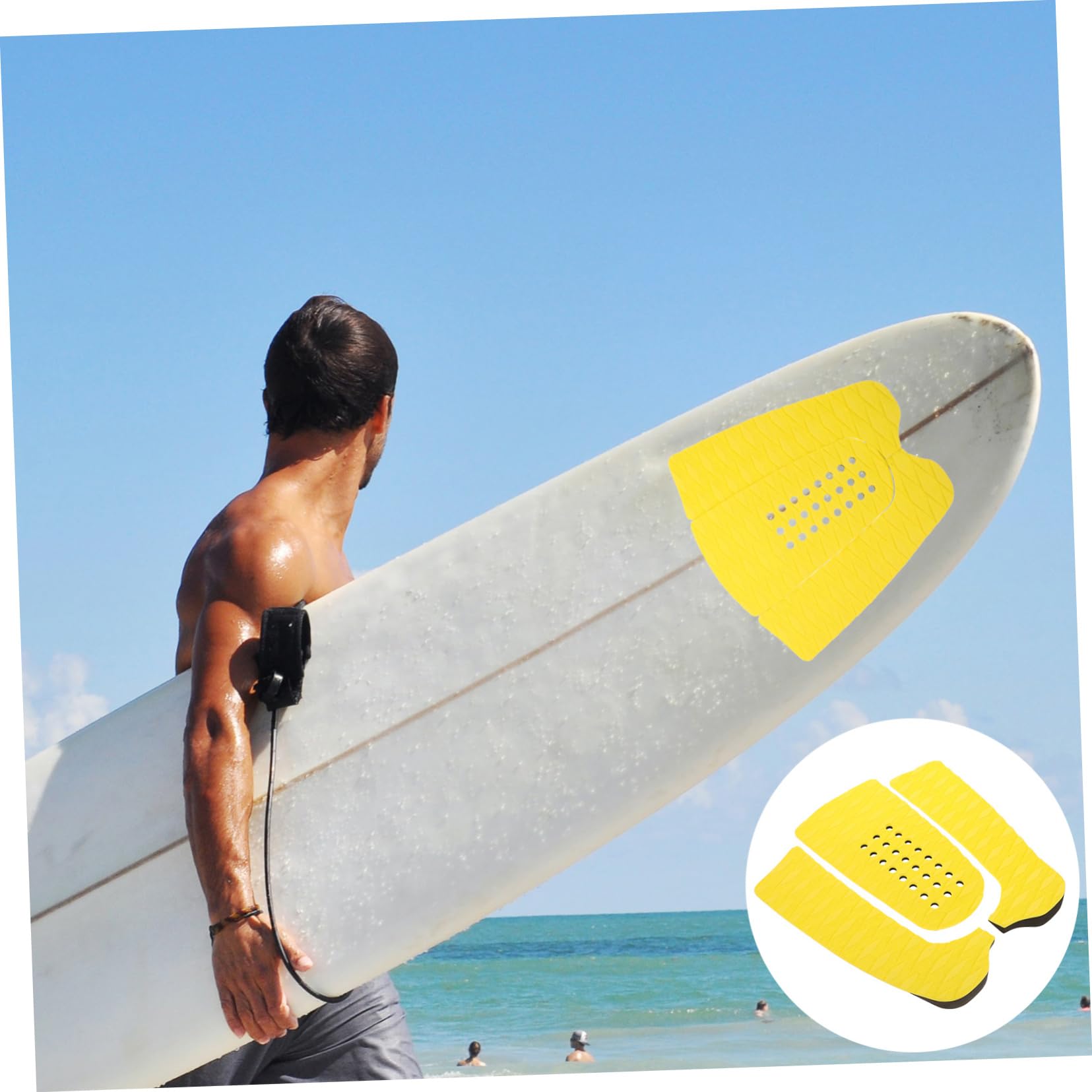 Toyvian 1juego Almohadillas De Traction Antideslizantes para Tablas De Surf y Resistente Al Desgarro Accesorios De Surf para Estabilidad y