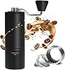 TIMEMORE Manual Coffee Grinder Stainless Steel Espresso Coffee Bean Grinder with Foldable Handle Chestnut C3 ESP PRO Internal Adjustable Setting, Double Bearing Positioning Black
