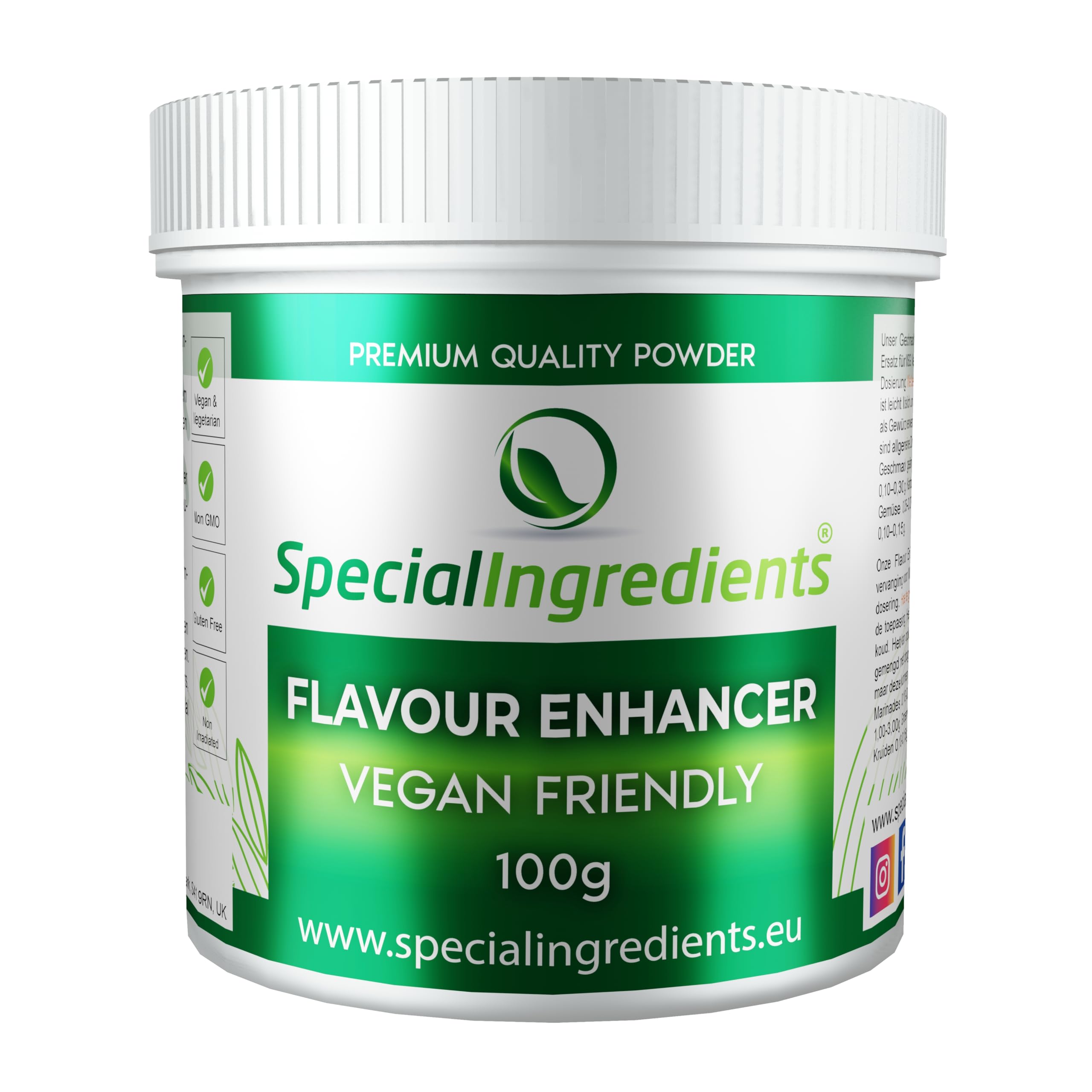 Flavour Enhancer 100g Allergen Free Replacement for MSG - Vegan, Non-GMO, Gluten free, Non-Irradiated