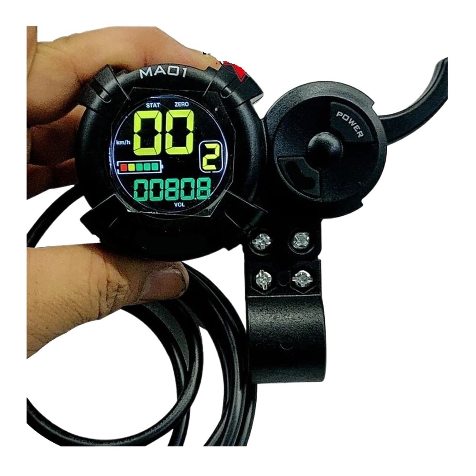 FLJ Interruttore acceleratore for scooter elettrico, for DAMAO, for display LCD MA01 36V 48V 52V 60V 72V Controller motore ad alta velocità Schermo di visualizzazione per monopattino elettrico