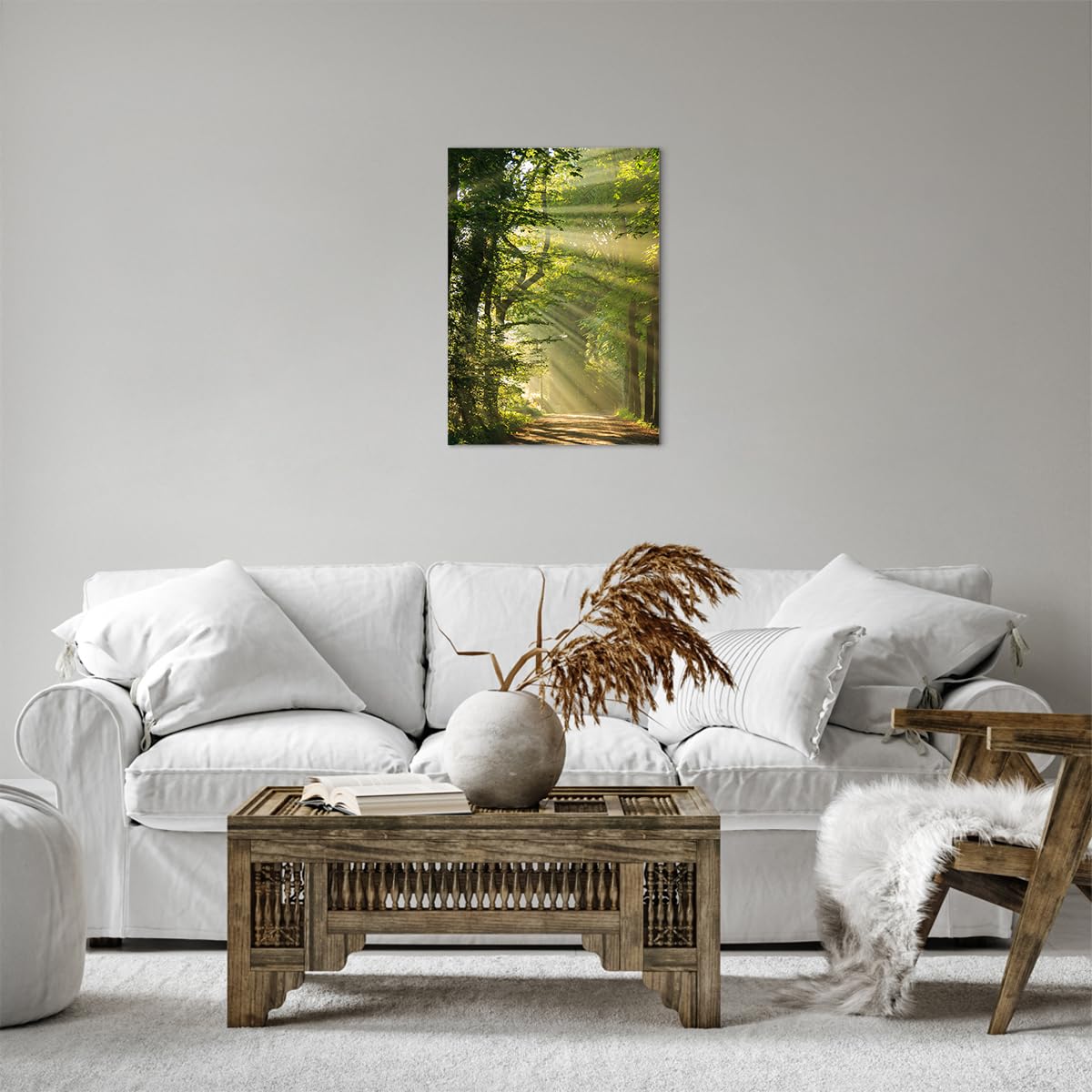 Impression sur toile Image tableaux 125x50 Floral Ail Fleurs Feuilles