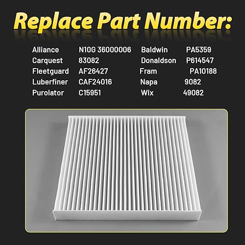 Miniatura 3 de Filtro de cabina 3600006 compatible con Freightliner M2 108SD 114SD 122SD Camiones o autobuses Número de pieza AF26427 PA5359 49082 P614547 PA10188