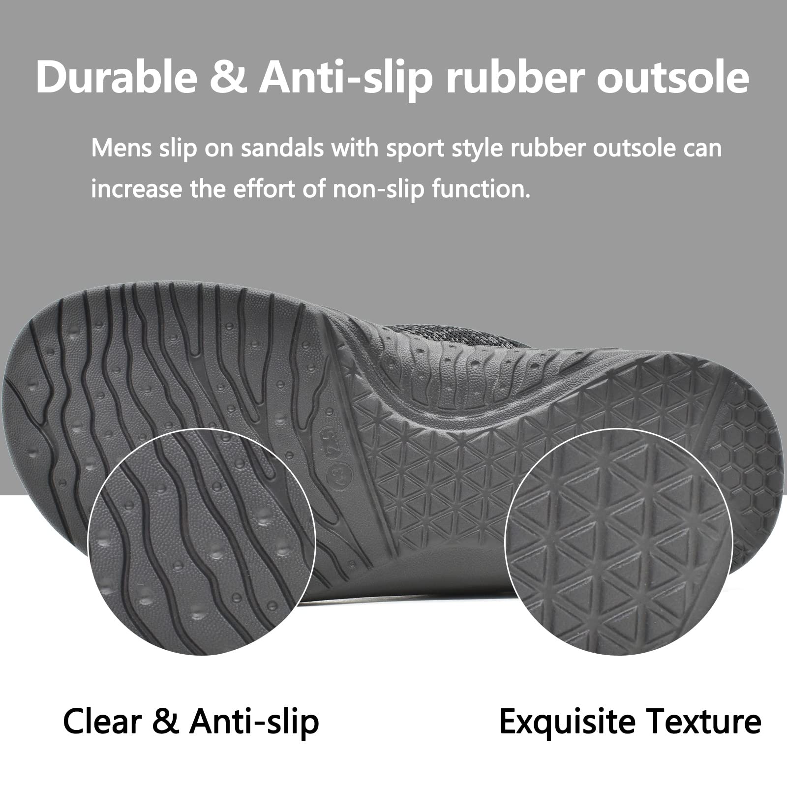 ONCAI Uomo Sandali Criss Cross, Pantofole sportive di recupero con supporto all'arco e plantare ortopedico per la fascite plantare
