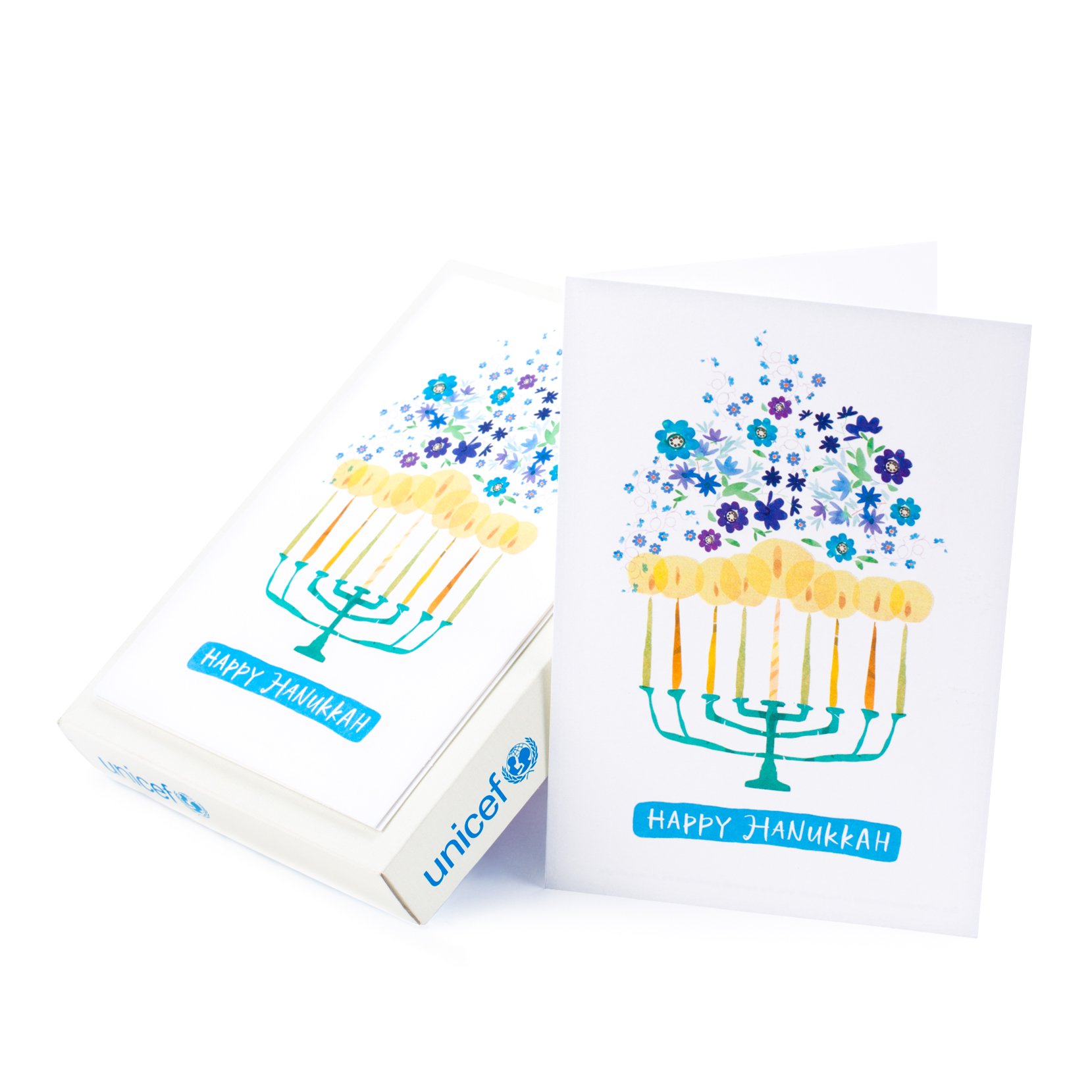 HallmarkUNICEF Hanukkah Boxed Cards, Menorah Candles (12 Cards and 13 Envelopes)