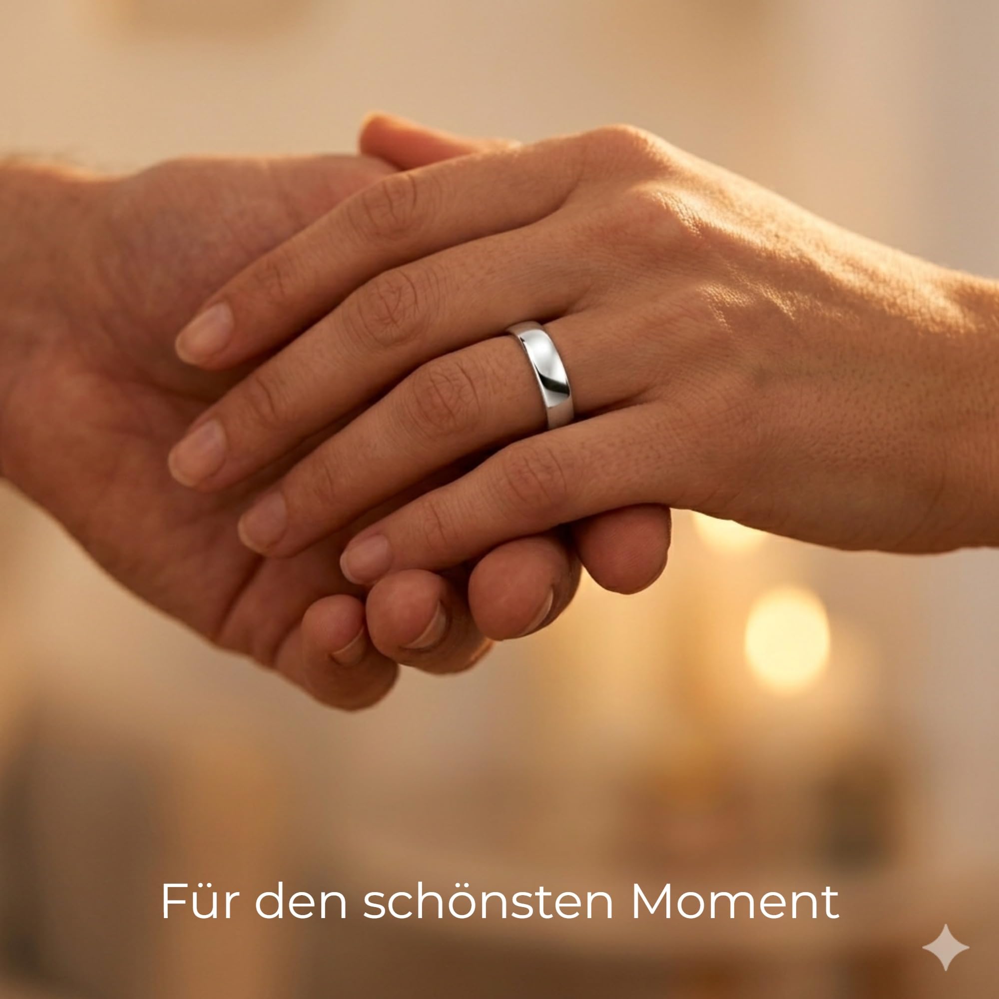 Kolibri Rings Partnerring 925 Sterling Silber | Schlichter Unisex Freundschaftsring | Ehering für Herren und Damen Made in Germany in 21 Größen | Gratis Gravur und Etui