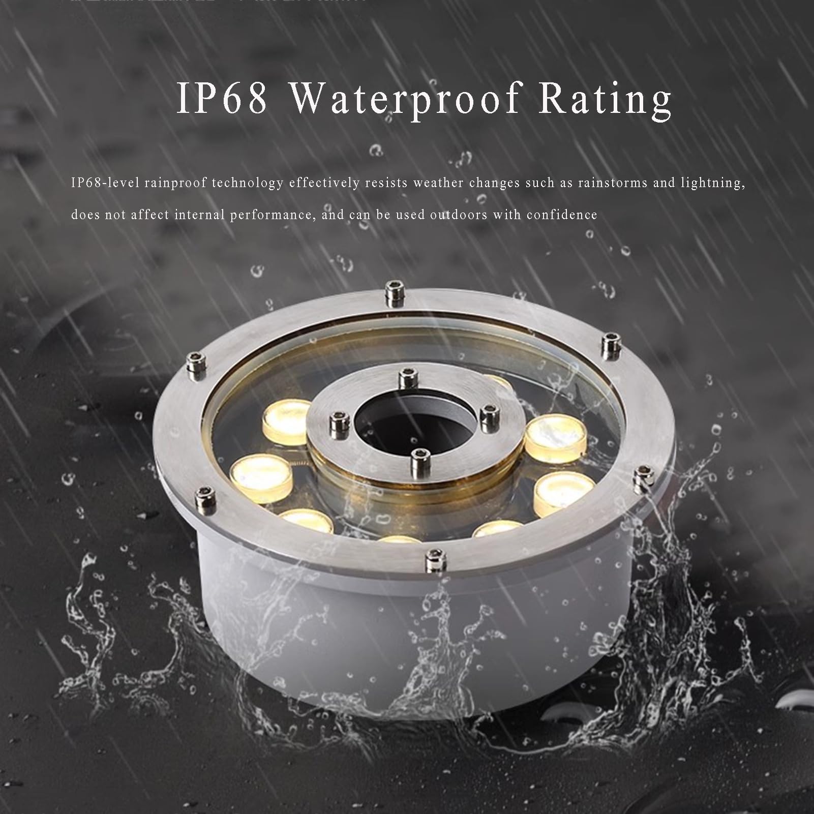 Luci LED per laghetto a bassa tensione, luce subacquea IP68, impermeabile, riflettore paesaggistico per giardino, patio, fontana, cascata, luce per piscina, blu, 18 W-AC24 V