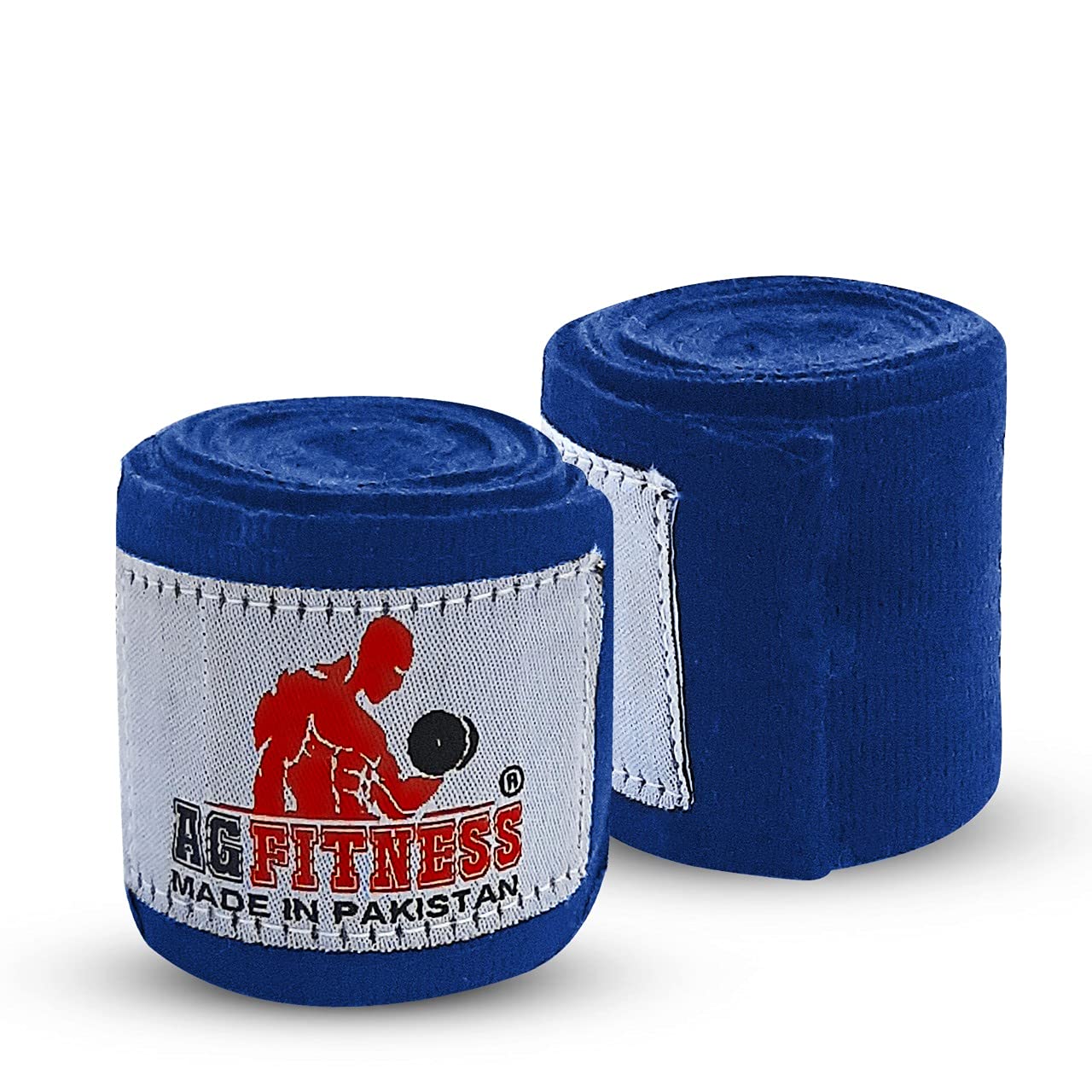 AG Fitness Hand wraps Boxing Fitness Gym Training Mens Women combat sports MMA and Martial Arts Elasticated Bandages (Blue)