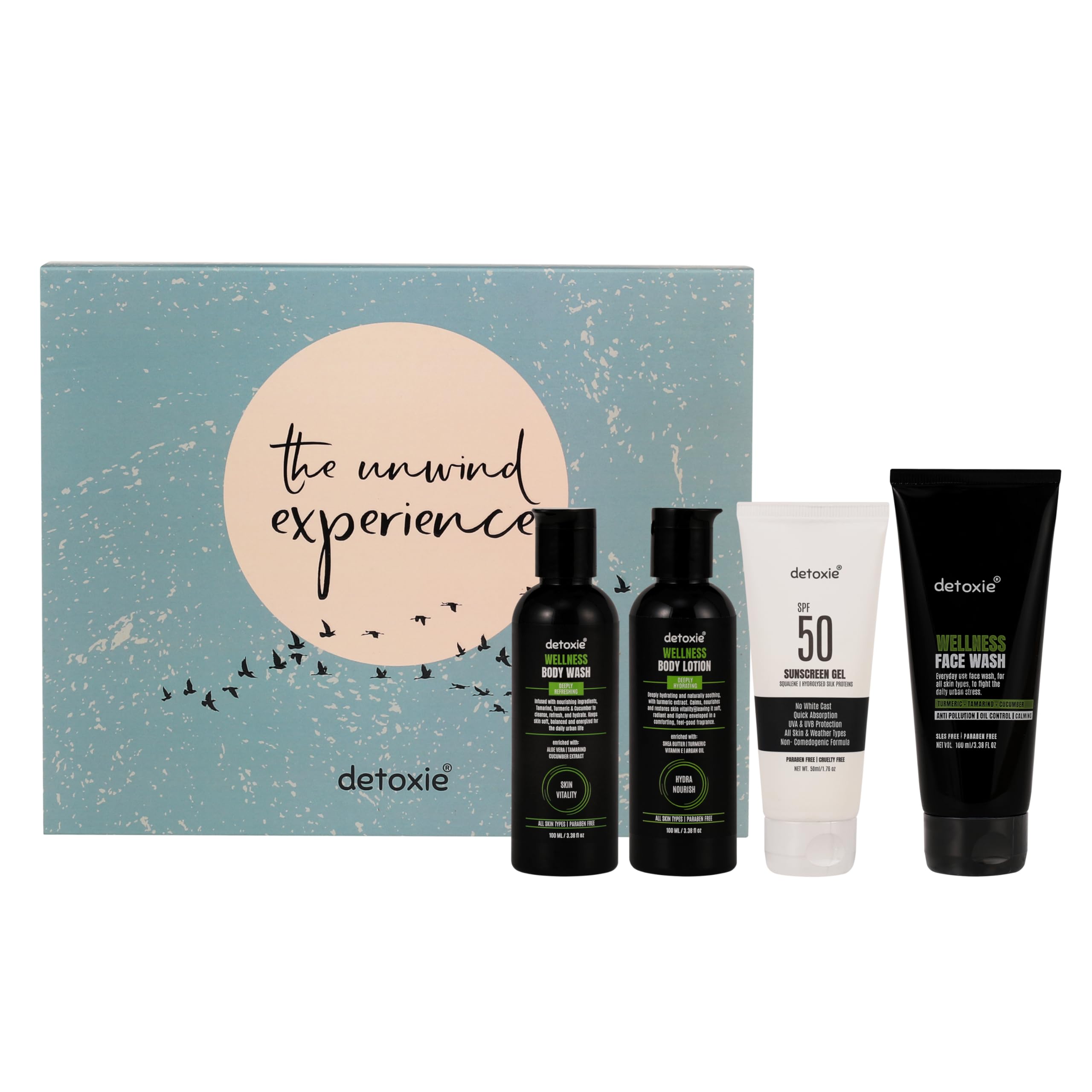 Detoxie The Unwind Experience Gift Box | Unisex | Daily Urban Skin Protection & Care Kit-picture-32