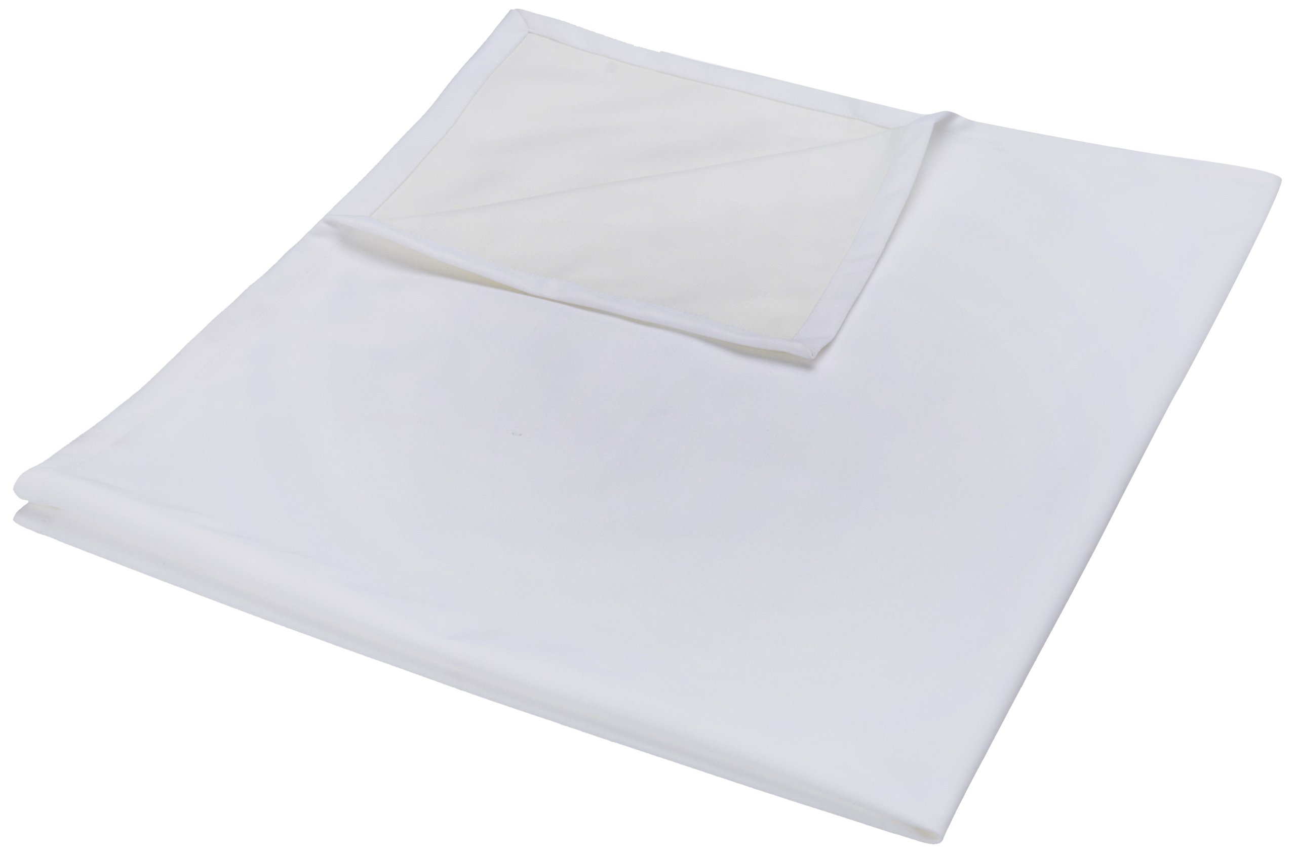 Little Maspar White Water Proof Cotton Sheet - White-image-24
