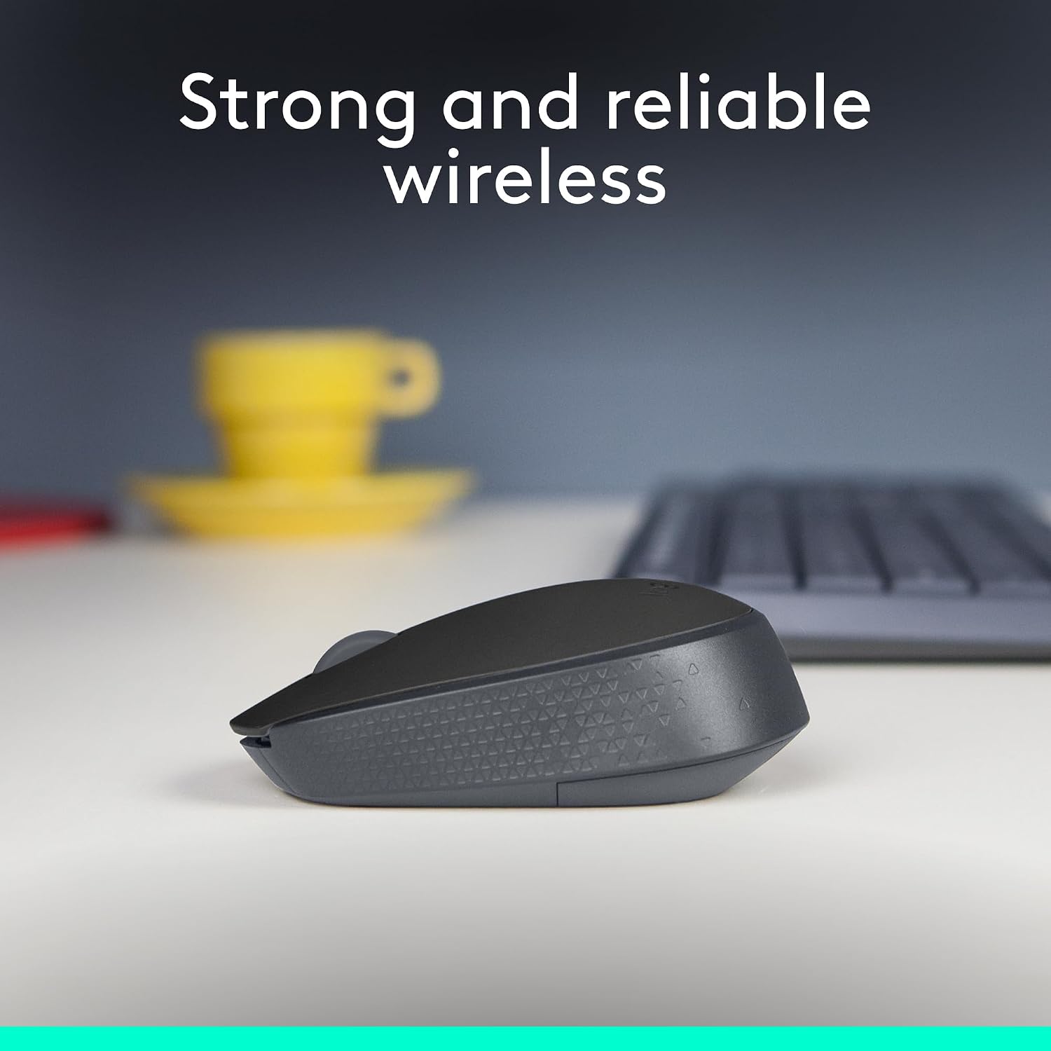 Logitech M170 Wireless Mouse for PC, Mac, Laptop, 2.4 GHz with USB Mini Receiver, Optical Tracking, 12-Months Battery Life, Ambidextrous - Grey image 2