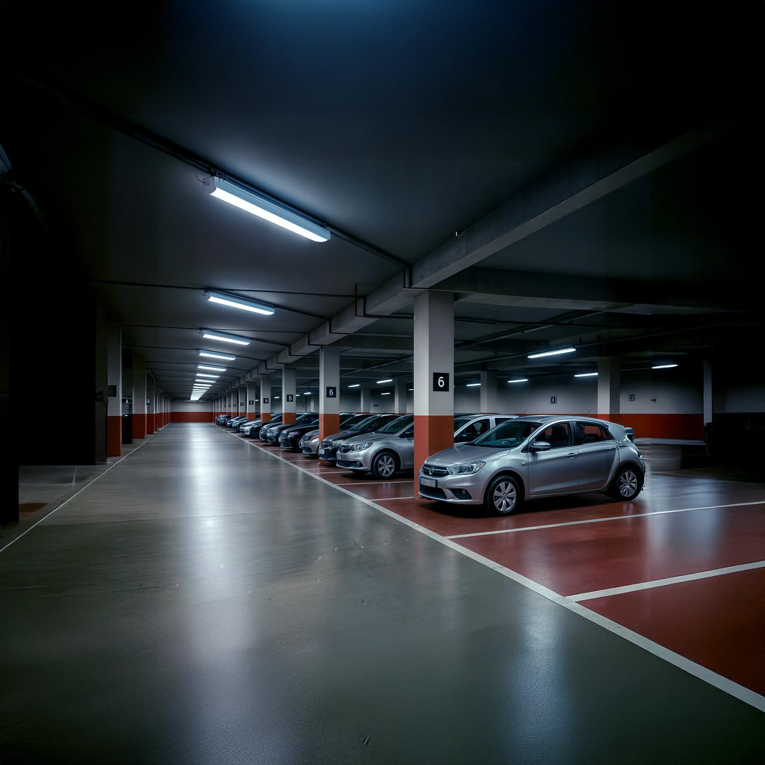 LEDKIA Pantalla Estanca LED 120cm 30W Sensor de Movimiento Radar IP65 6000K