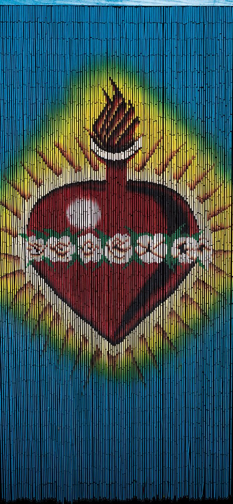 Bamboo Bead Curtain -Sacred Heart