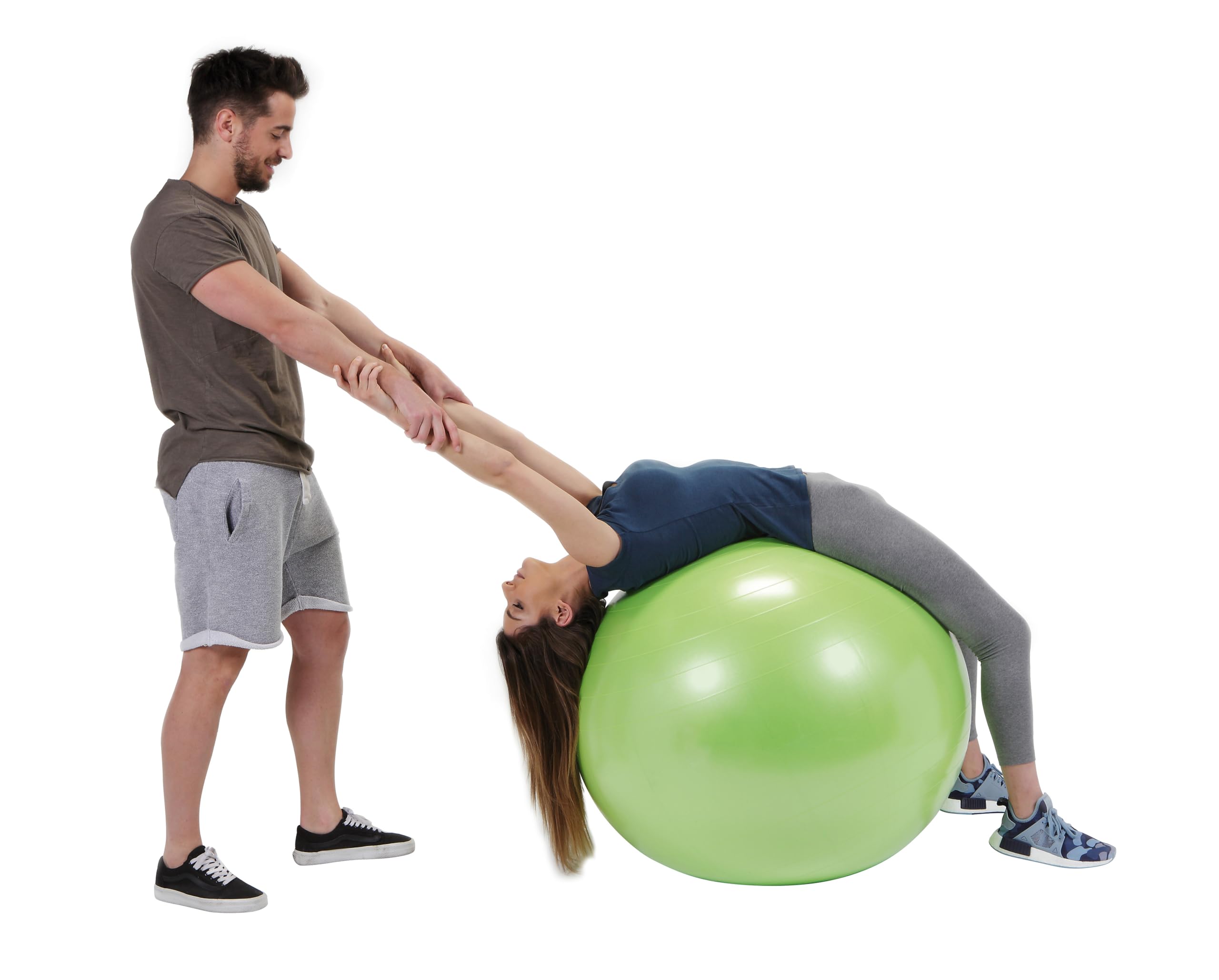 GYMNIC Physio Plus Palla gonfiabile antiscoppio per fisioterapia e riabilitazione, ideale per esercizi di equilibrio, coordinazione e attività di gruppo
