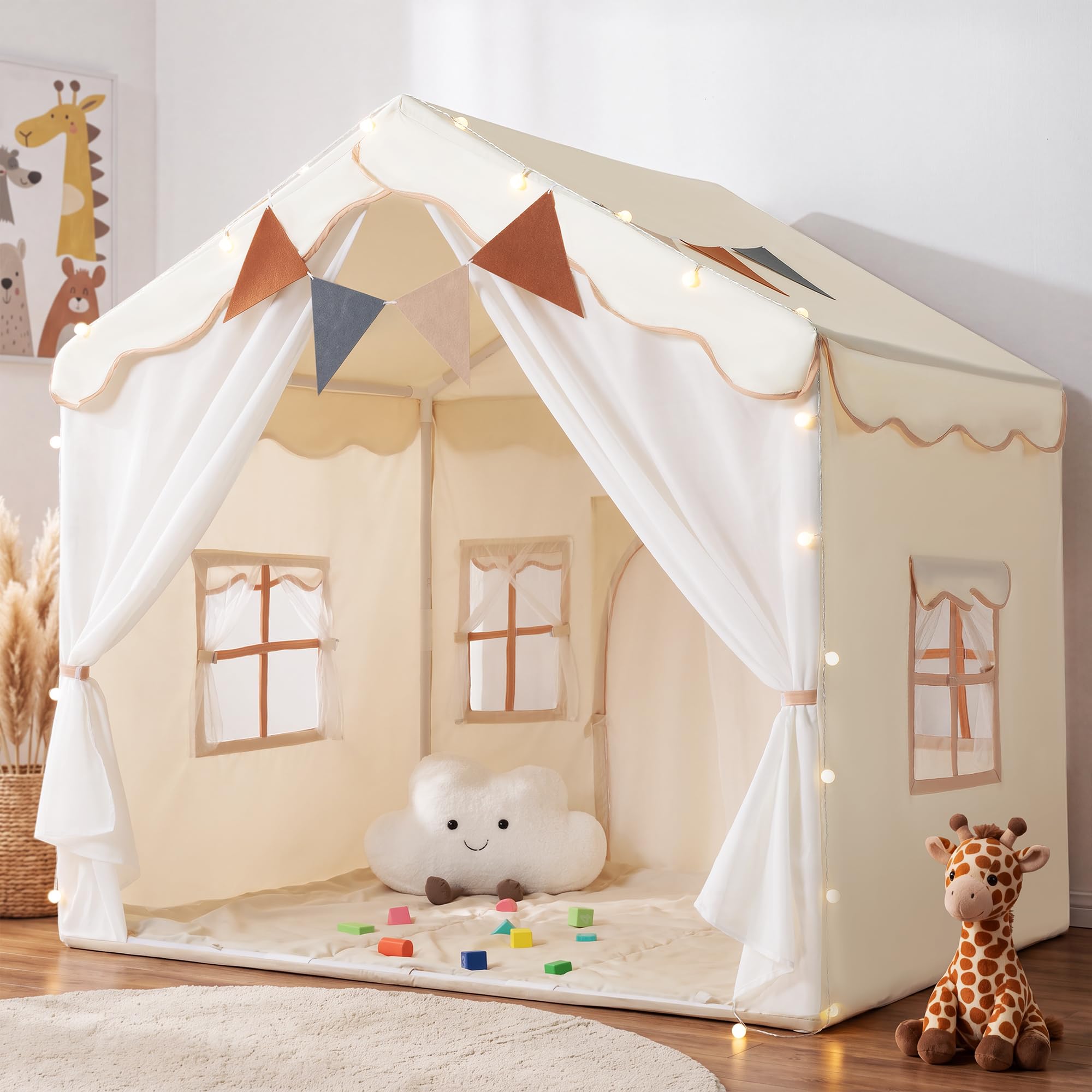 Photo 1 of besrey Kids Play Tent with Double Doors