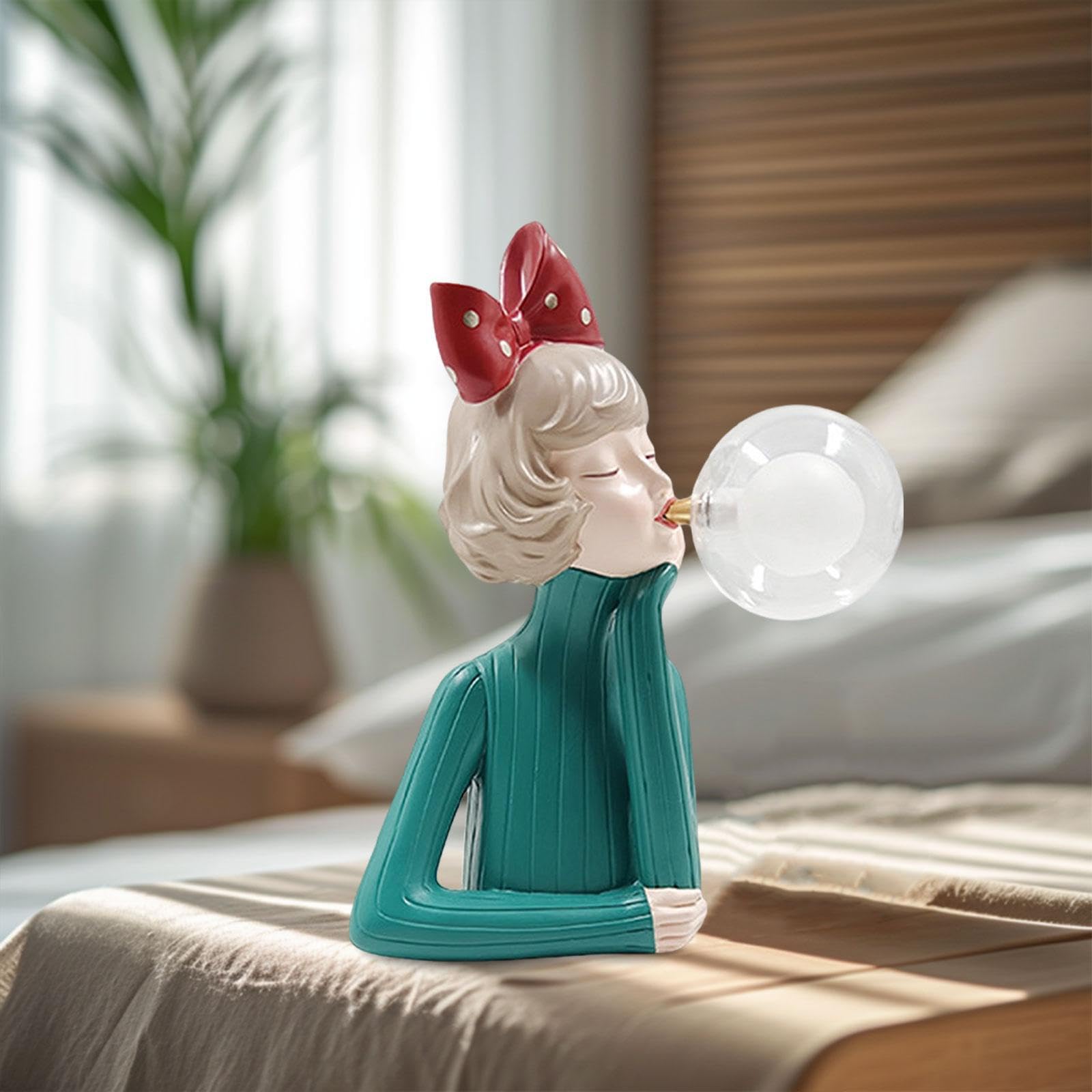 Lámpara de escritorio para dormitorio con diseño de niña,Estilo E | animados de burbujas que combina diversión con una función práctica para un acogedor Lámpara de escritorio para