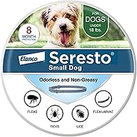 Seresto Flea & Tick Collar for Small Dogs Under 18 lbs - Vet-Recommended 8-Month Protection, Kills & Repels by Contact