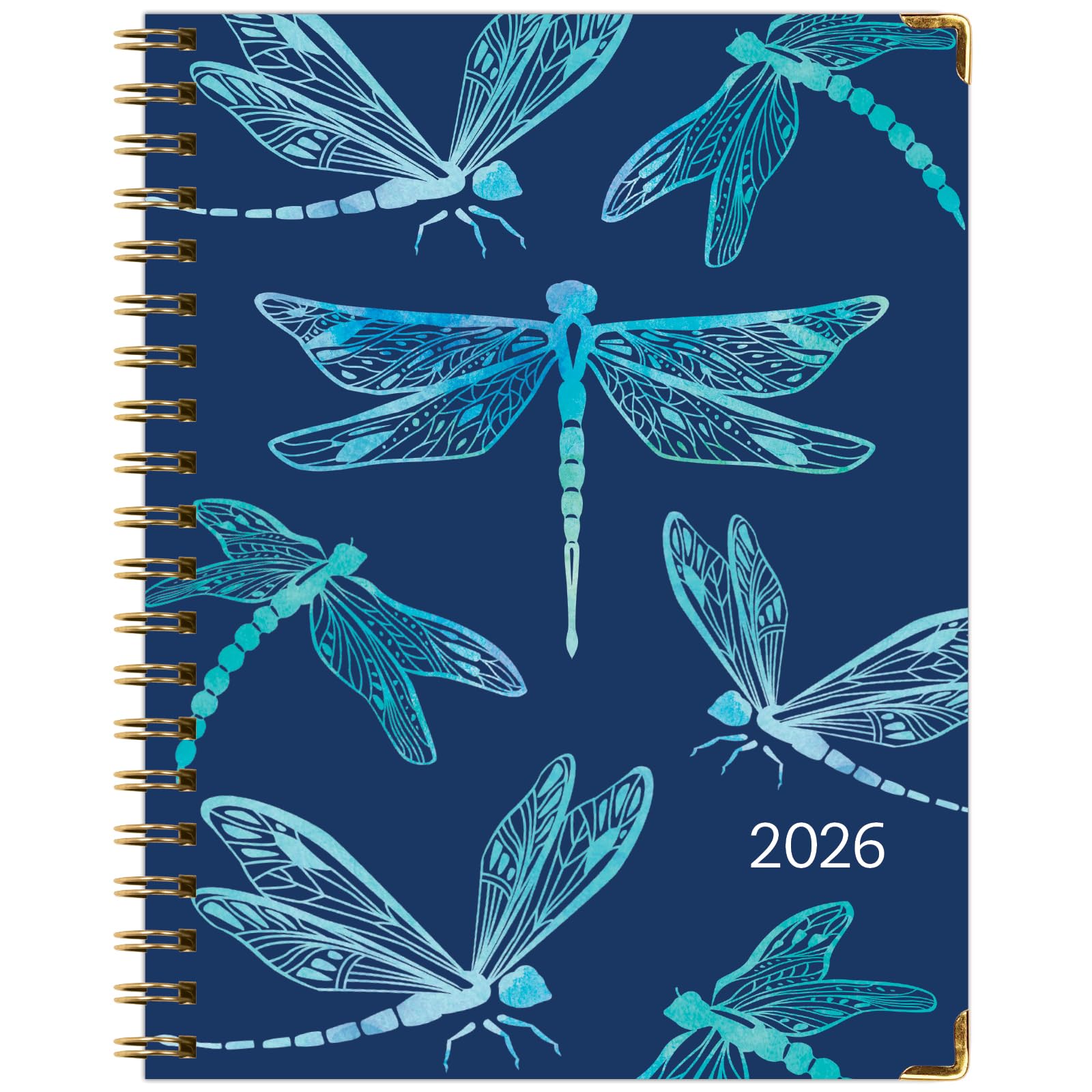 Agenda 2026 de tapa dura, 8.5 x 11 pulgadas: 14 meses (noviembre de 2025 a diciembre de 2026), agenda diaria, semanal, mensual, agenda anual, marcapáginas, carpeta de bolsillo y juego de notas