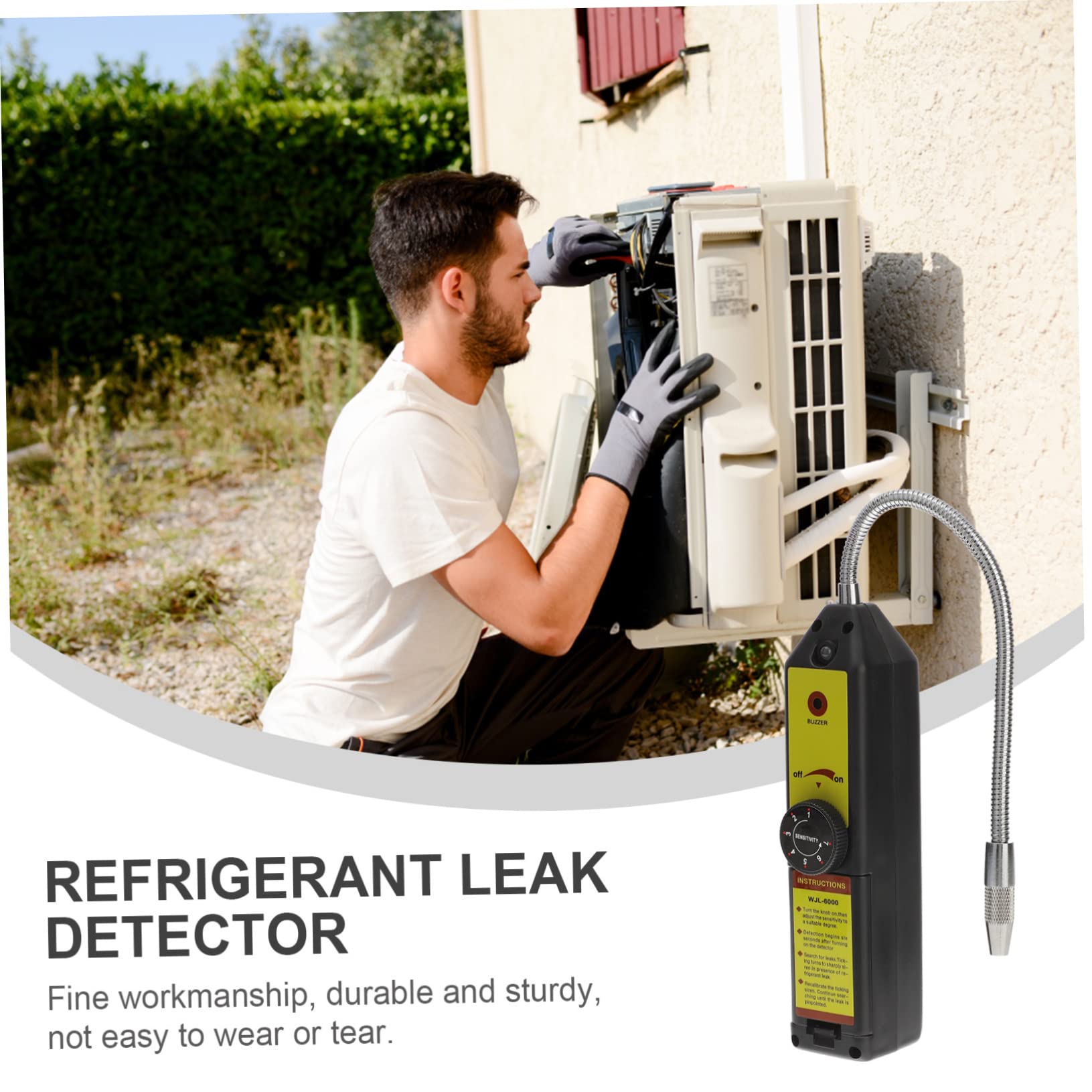 Rilevatore Metano Wifi Giallo, Rilevatore Perdite Gas Refrigerante Pro