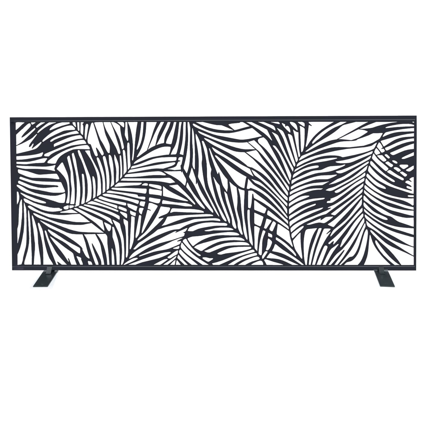 IDMarket - Panneau décoratif universel 150 x 50 cm PALM gris