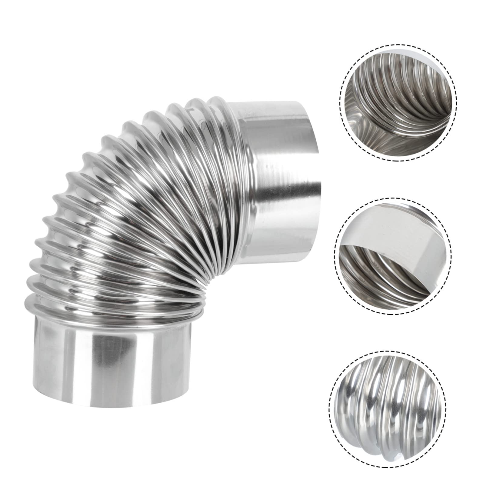 Gomito per canna fumaria Gomito in acciaio inox Stufa a 90 gradi Camino in acciaio inox Stufa a doppia parete Gomito canna fumaria Gomito a 90 gradi Stufa Tubi a gomito Gomito Scarico Fornace di ris