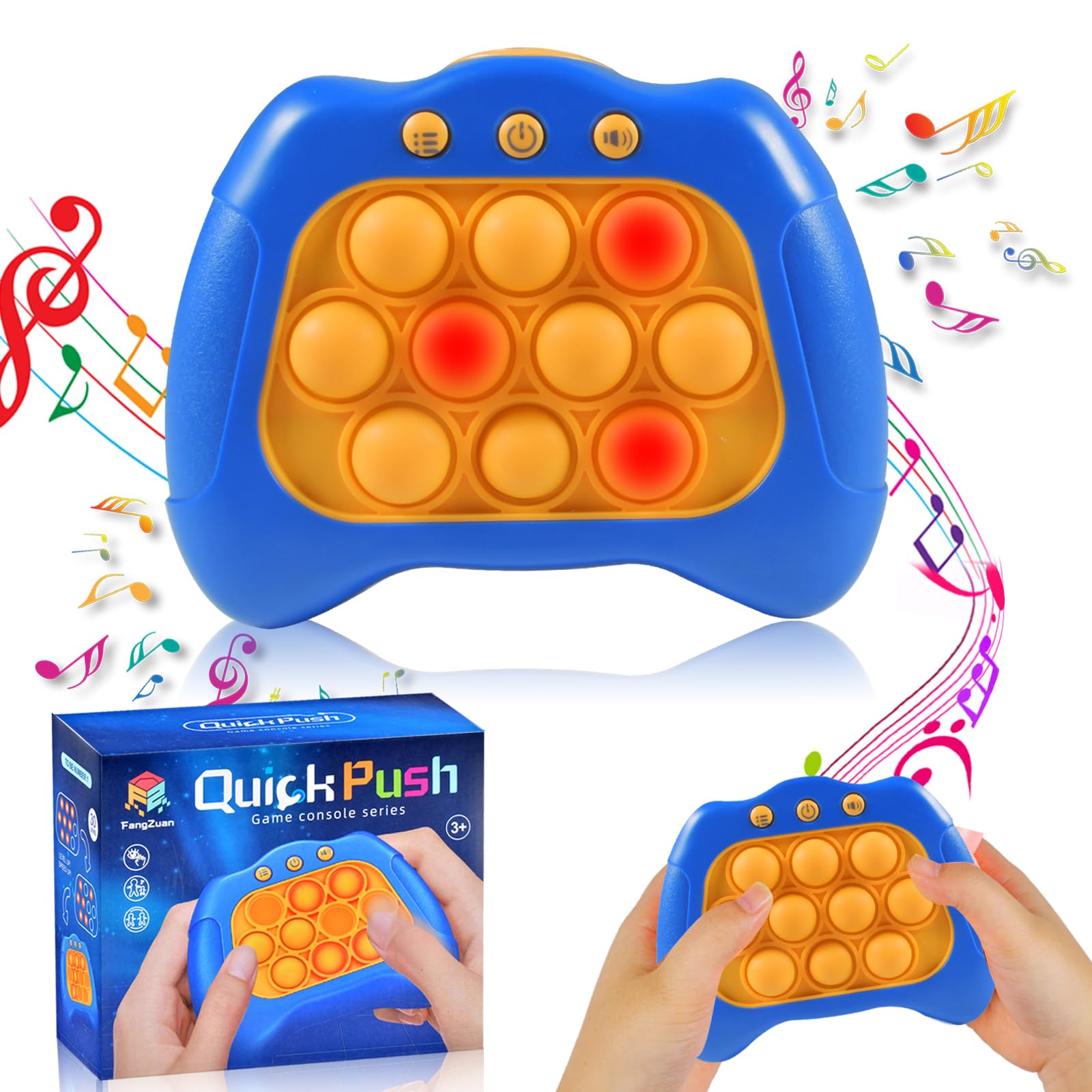 Ainiv Jeu Fidget Pop Électronique Lumineux - 5 Modes Rapides + Son & Lumière Pour Enfants 6-12 Ans