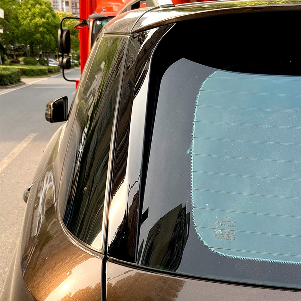 Heckscheiben-Spoiler Für Mercedes ML/GLE W166 - Seitliche Canards In Glänzend Schwarz