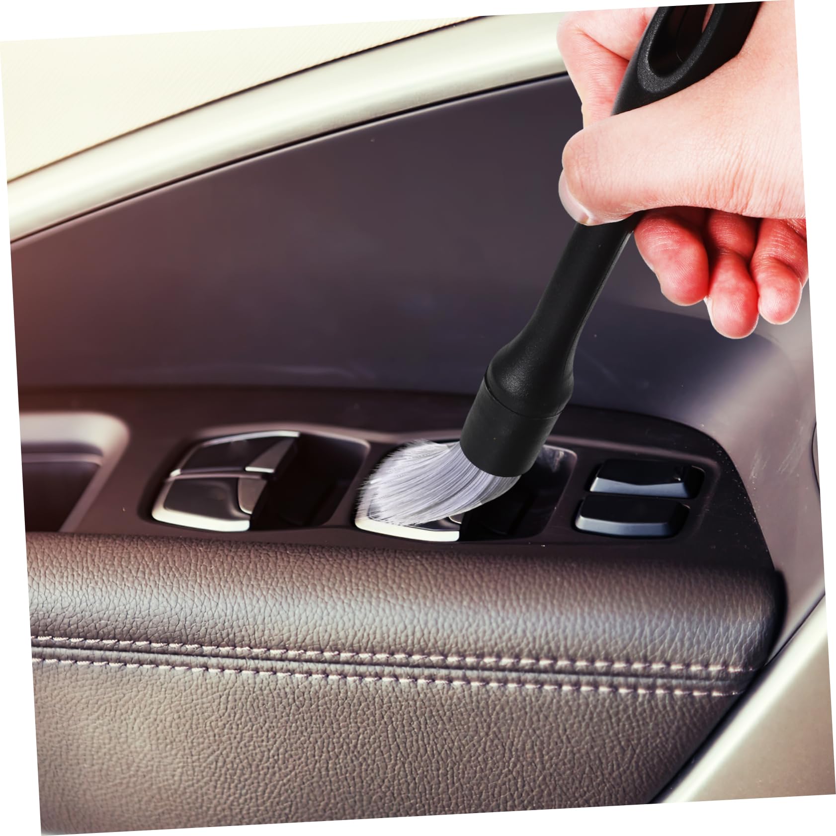 PRETYZOOM Kit De Detallado Para Coches Con Cepillos Para Interiores De Cepillos De Limpieza y Cabezales De Repuesto Herramientas Portátiles Para Limpieza De Detalles