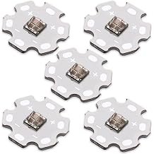 5Pcs 12W Ir High Power LED Chip, 5050 SMD Infrared Emitting Illuminator with Aluminum Plate 20mm Star PCB Base Heat Sink for CCTV Camera Monitor IR 940-945nm,DC 1.5-1.8V,1500mA,42mil chip