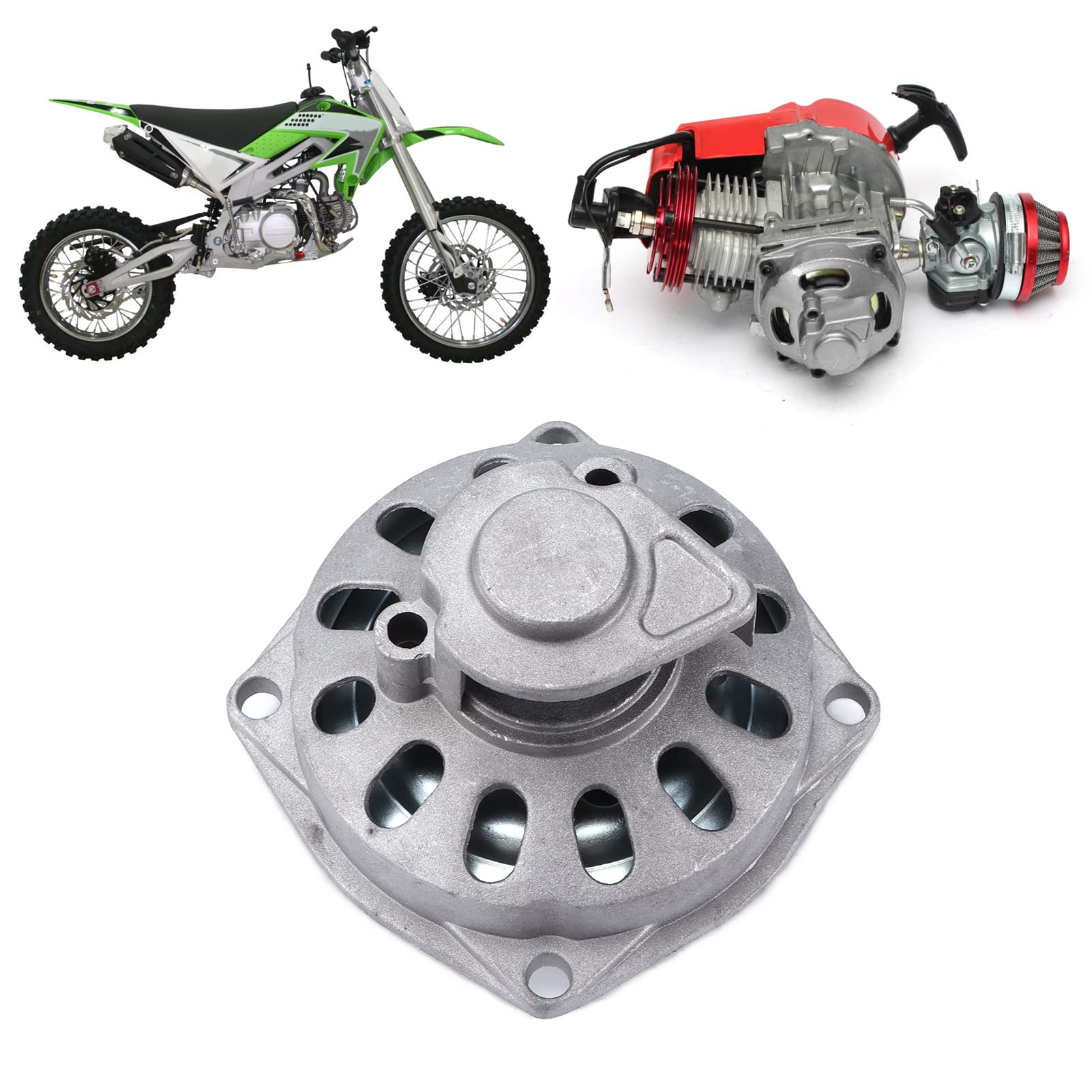 Clutch Drum Gear Box 25H 6 Denti per Motore 47cc 49cc 2 Tempi, Frizione con Catena ad Alta Resistenza, Ricambio per Pocket Bike Mini Moto Go Kart e Quad per Bambini
