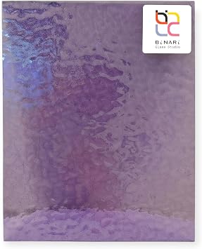8 x 10 in Lavender English Muffle Wissmach Stained Glass Sheet Artist-Selected and Handcrafted American Glass for Mosaic, Suncatchers & Inspired DIY Creations | Curated by BiNARi Glass Studio
