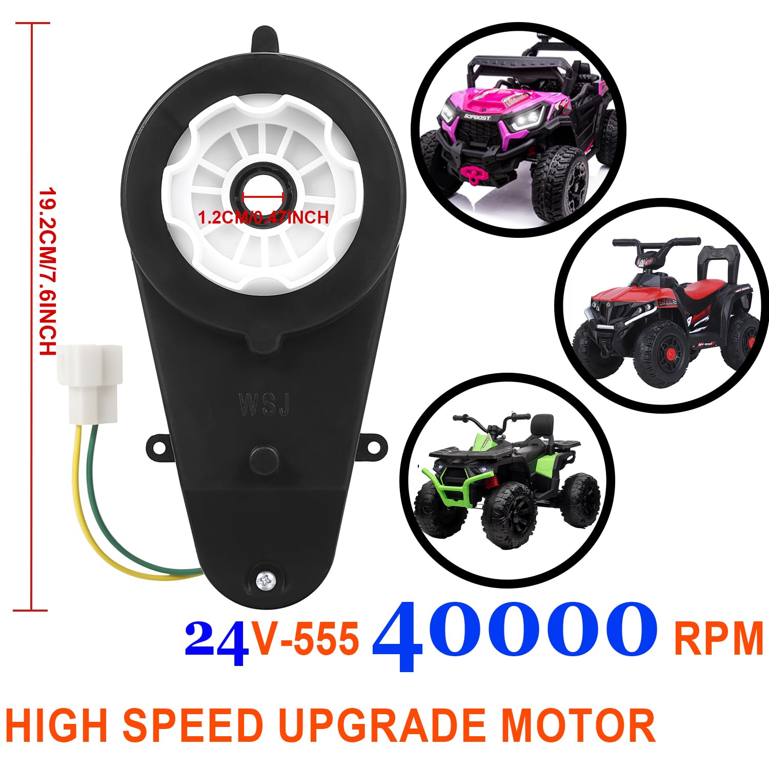 2Stk 12V 40000RPM RS550 Elektromotor Getriebe Kinder Auto Spielzeug 2Stk 12V 40000RPM RS550 Elektromotor Getriebe Kinder Auto Spielzeug
