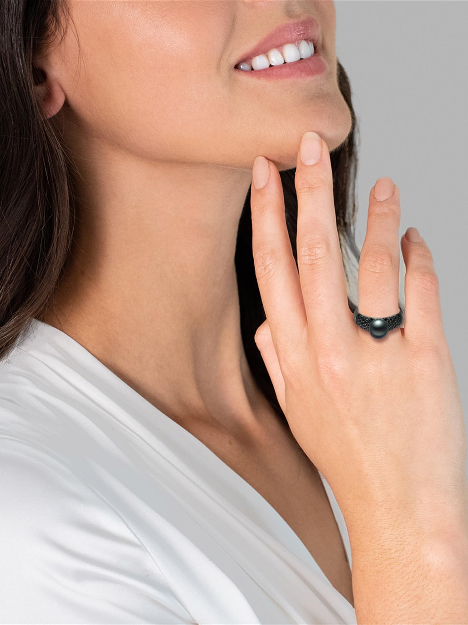 Valero Pearls Anillo de perlas para Mujer Plata de ley 925