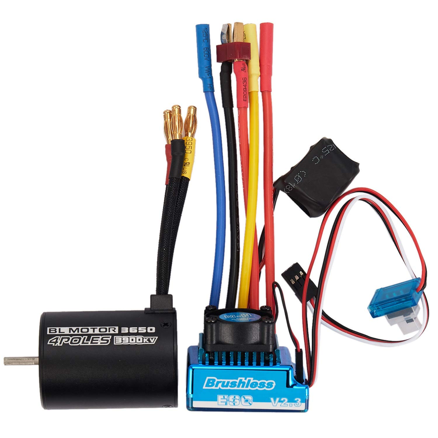 1:10 Auto Bl3650 3900Kv Motore Brushless 120A Impermeabile Brushless Esc per Auto 1/10 Rc