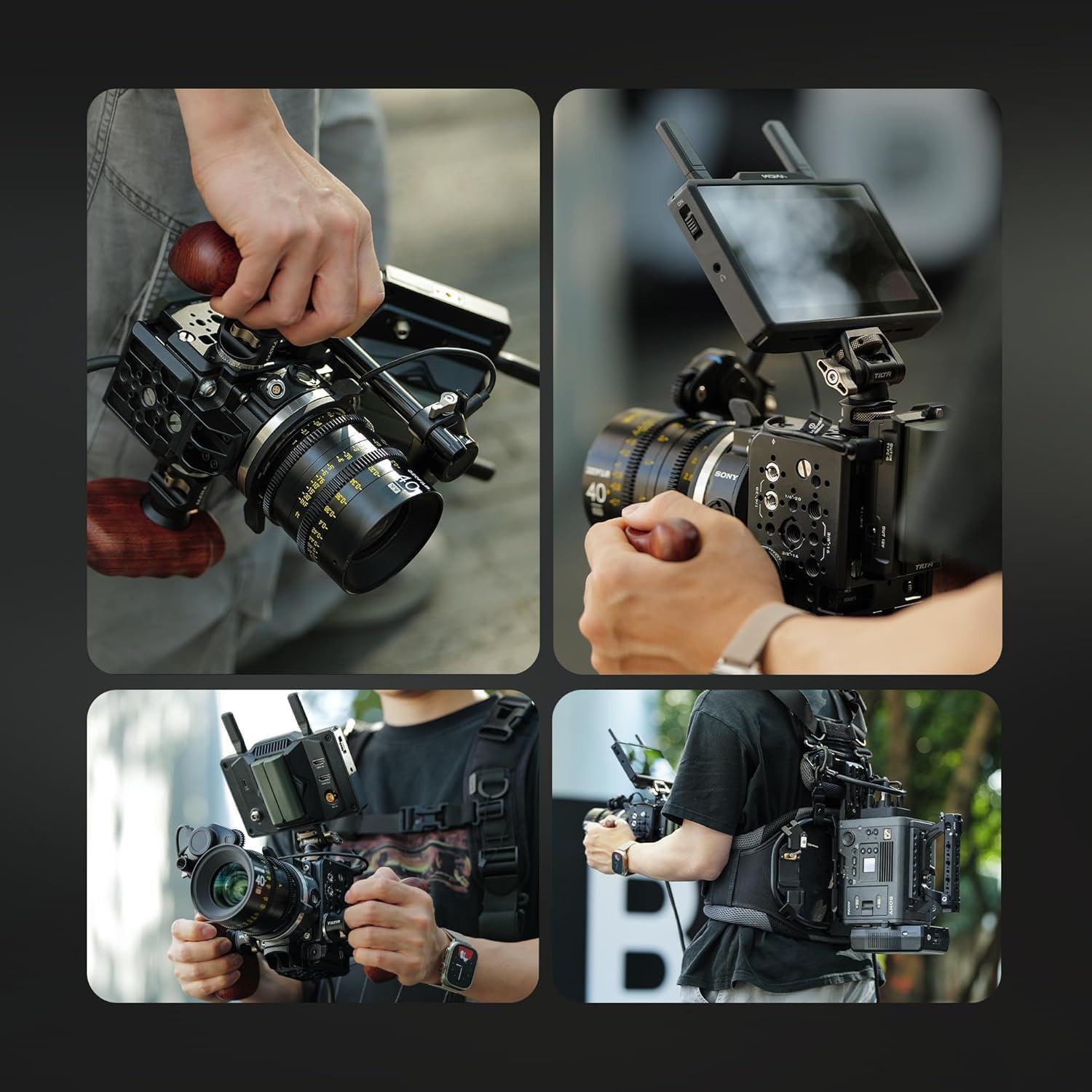 Tilta Camera Cage Compatible with Sony Venice Extension System Mini | Compact Rialto Design | ARRI Rosette| Cable Routing | ND Access | PL-E Adapter Support