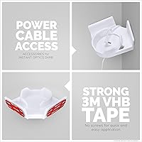 Vista 5 de Corner Mount Infant Optics DXR-8 & Pro - Estante adhesivo de pared, visión óptima, panorámica completa e inclinación, fácil instalación, sin