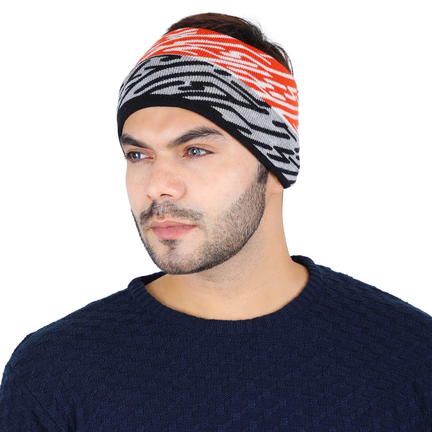 Warm Woolen Headband Ear Cap Ear Warmer for Men and Women-image-9