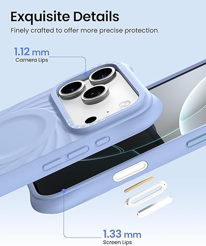 Vista 5 de ORNARTO Vortuxe - Funda para iPhone 17 Pro + funda para AirPods Pro 3 en Sky Whisper