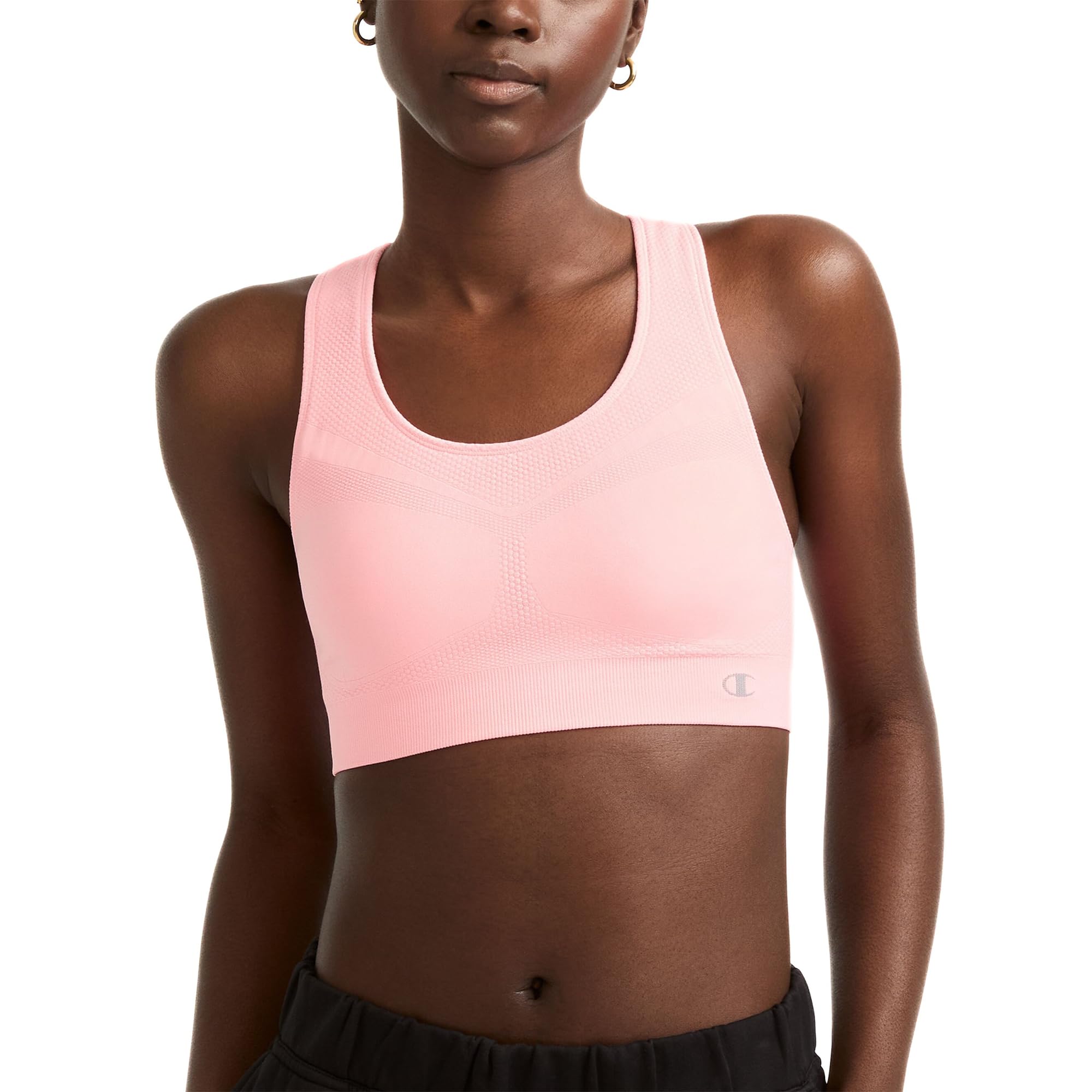 Champion Freedom - Brasier Deportivo Sin Costuras con Espalda Cruzada Sujetador Deportivo Mujer (Pack de 1)