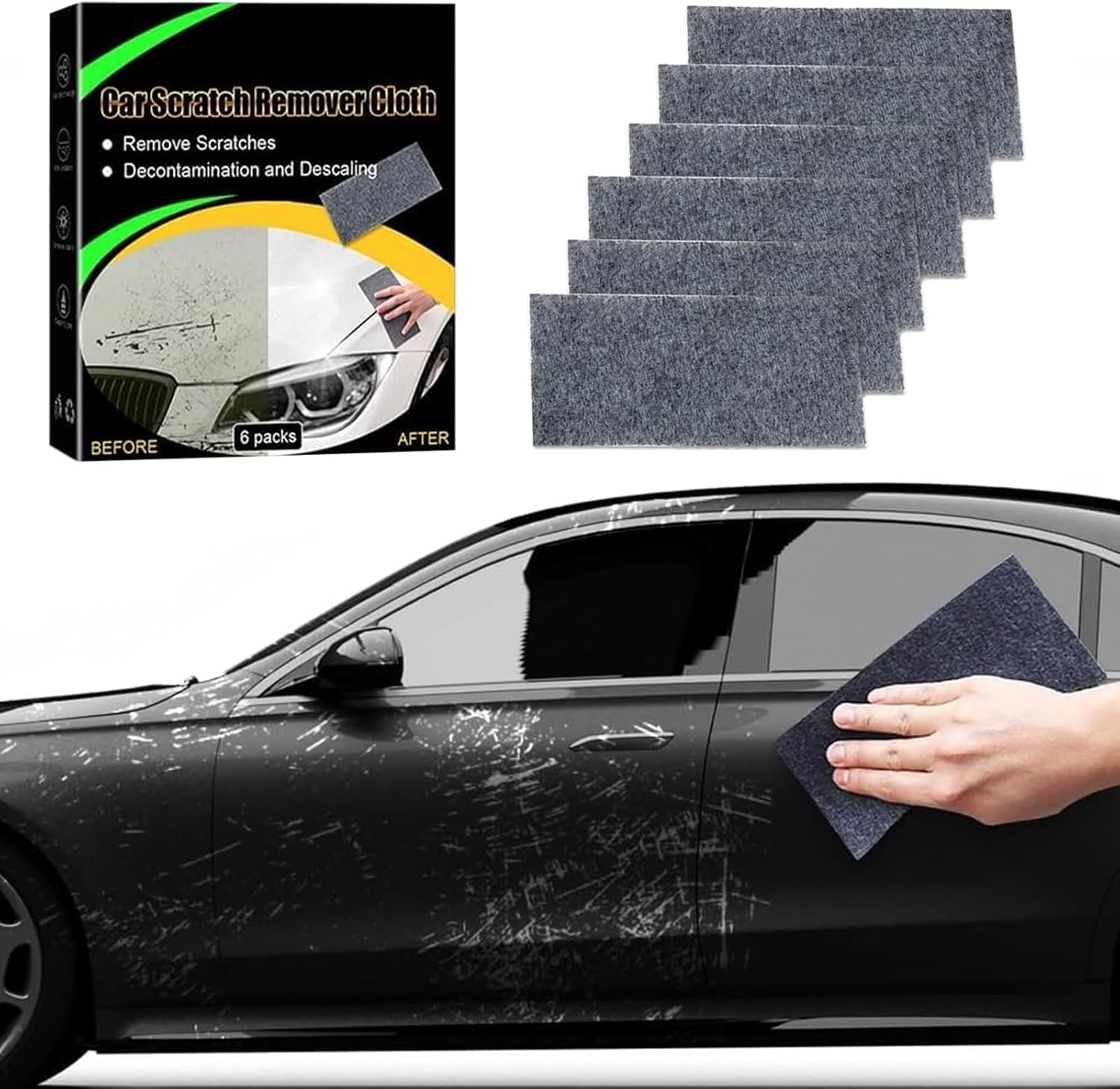 Nano Repair Sparkle Cloth Car Scratch Remover, Car Scratch
