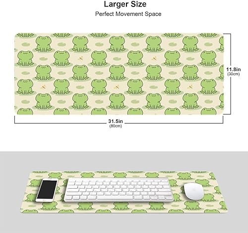 Miniatura 6 de Alfombrilla de mouse con base de goma antideslizante y bonita rana