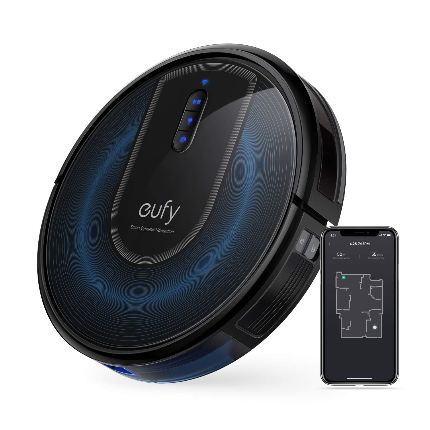 eufy by Anker, RoboVac G30, Robot Vacuum with Smart Dynamic Navigation 2.0, 2000Pa Strong Suction, Wi-Fi, Compatible with ...