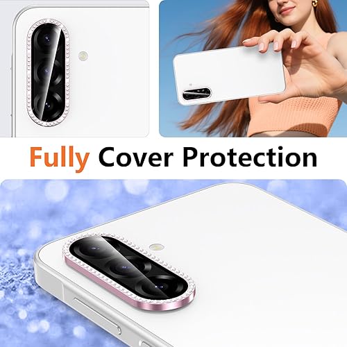 Vista 1017 de para Samsung Galaxy Z Flip 7 Protector de Lente de Cámara, Cubierta de Lente de Vidrio Templado con Anillo de Metal Individual, [Fuerte Adhesión] 1